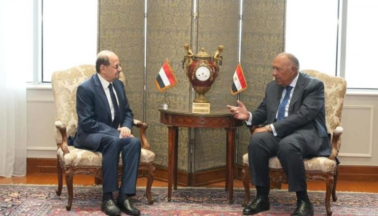 وزير الخارجية المصري ونظيره اليمني