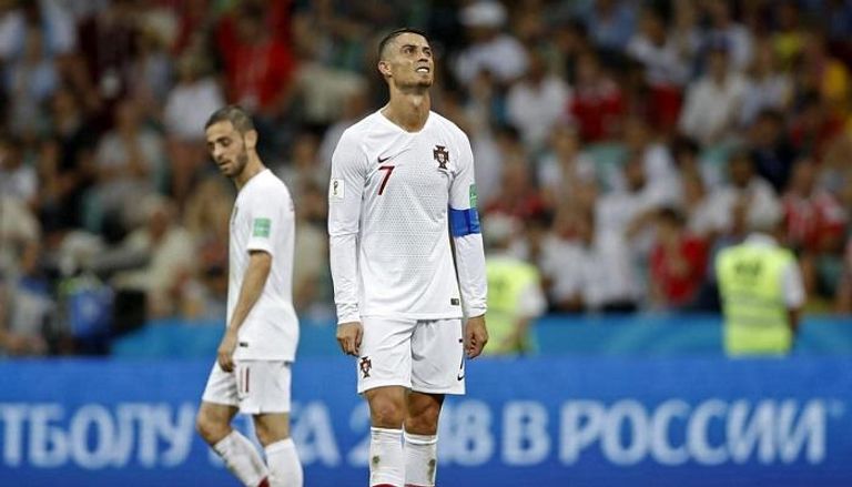 كريستيانو رونالدو ضد أوروغواي في ثمن نهائي كأس العالم 2018