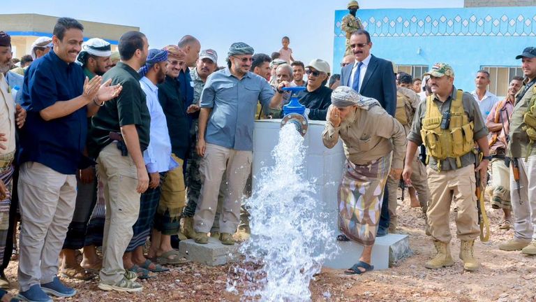 افتتاح مشروع مياه باب المندب