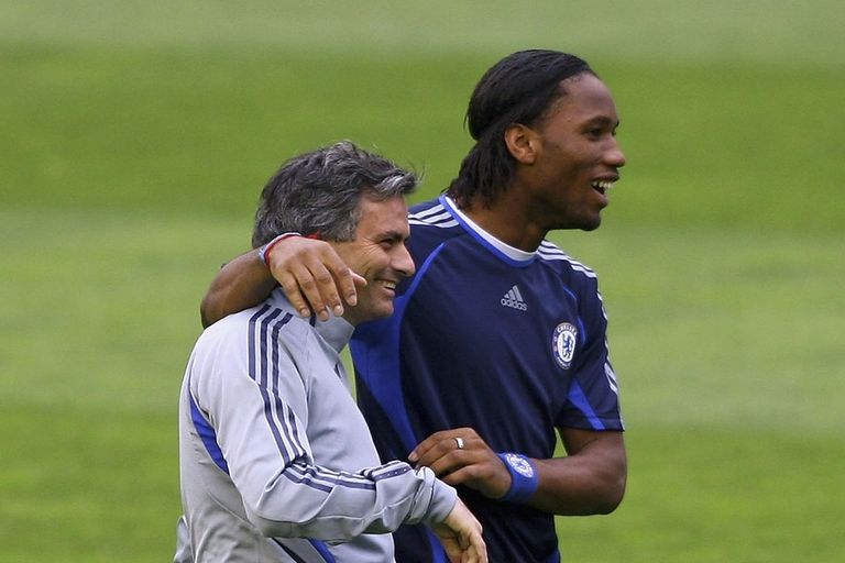 مورينيو ودروغبا  جوزيه مورينيو