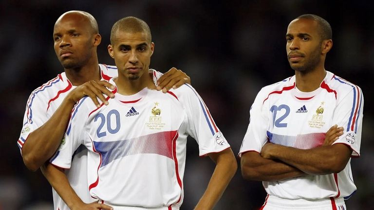 تريزيغيه من مباراة فرنسا وإيطاليا في نهائي كأس العالم 2006