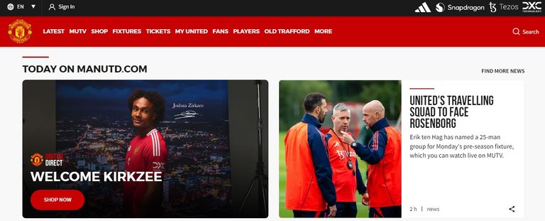 مانشستر يونايتد جوشوا زيركزي