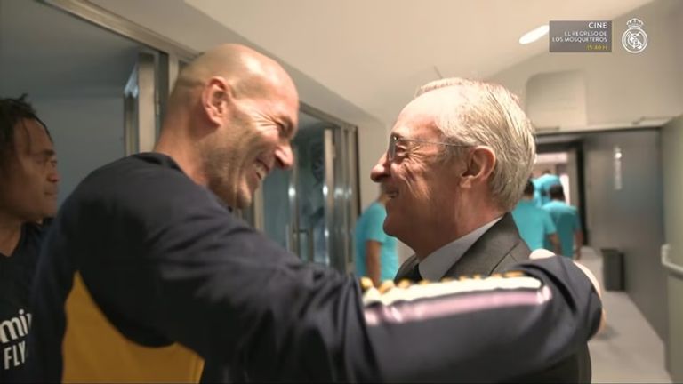 زين الدين زيدان وفلورنتينو بيريز