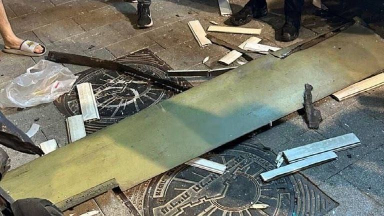 صورة متداولة لحطام المسيرة