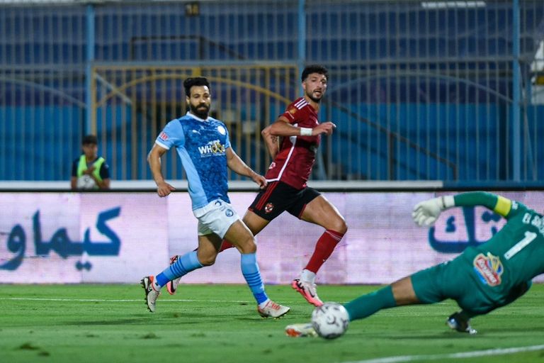 مباراة الأهلي وبيراميدز جانب من مباراة بيراميدز والأهلي