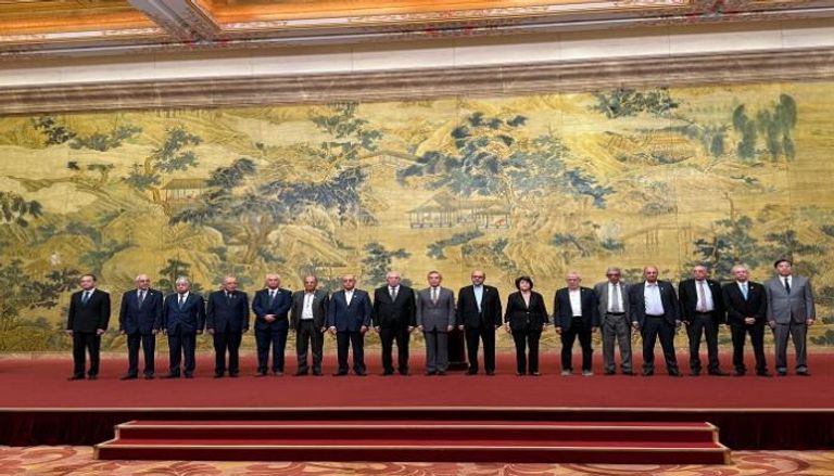 ممثلو الفصائل الفلسطينية الموقعة على اتفاق بكين