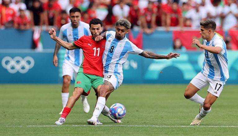 مباراة الأرجنتين والمغرب في أولمبياد باريس