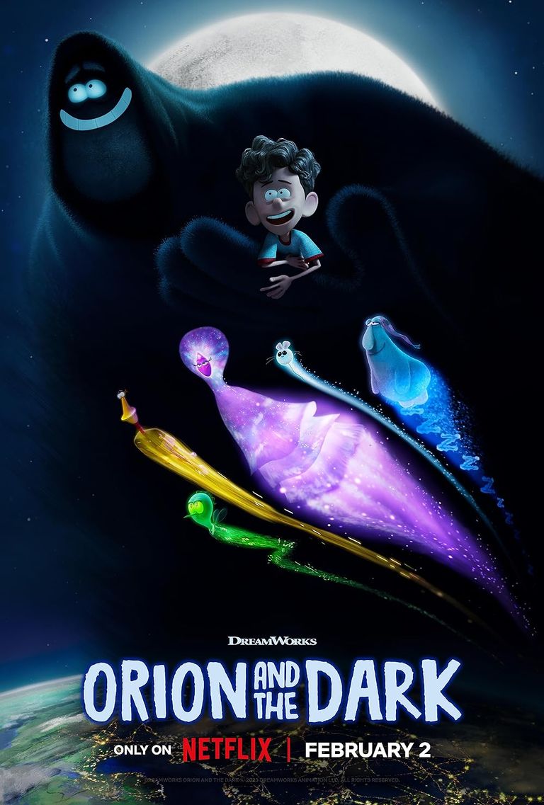 بوستر فيلم Orion and the Dark ضمن أفضل أفلام الخيال العلمي في 2024 قائمة أفضل أفلام الأنيميشن في 2024