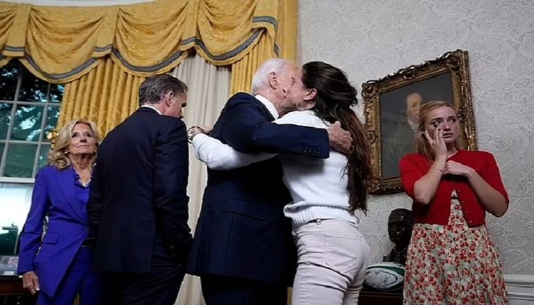 بايدن خلال خطاب إعلان انسحابه