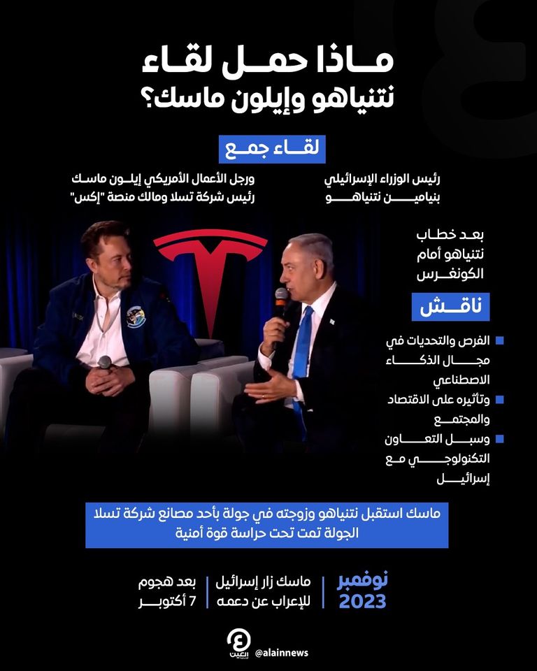 نتنياهو وإيلون ماسك