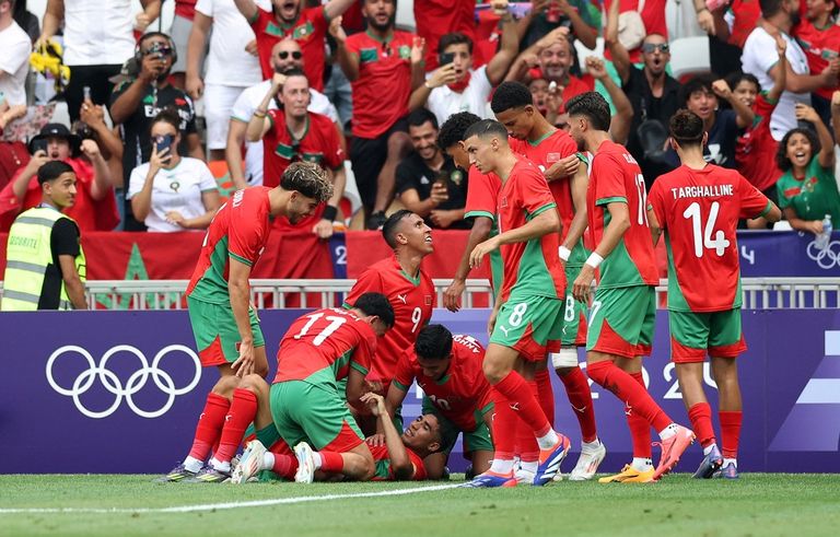 مباراة المغرب والعراق في أولمبياد باريس 2024