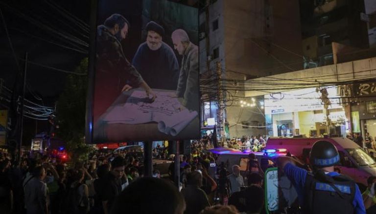 موقع اغتيال فؤاد شكر القيادي في حزب الله