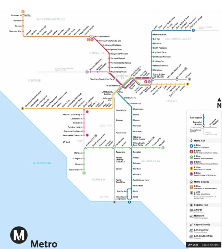 شبكة المترو في لوس أنجلوس لوس أنجلوس