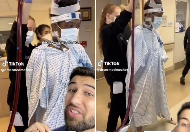 لقطات من الفيديو الذي عرضه الطبيب 