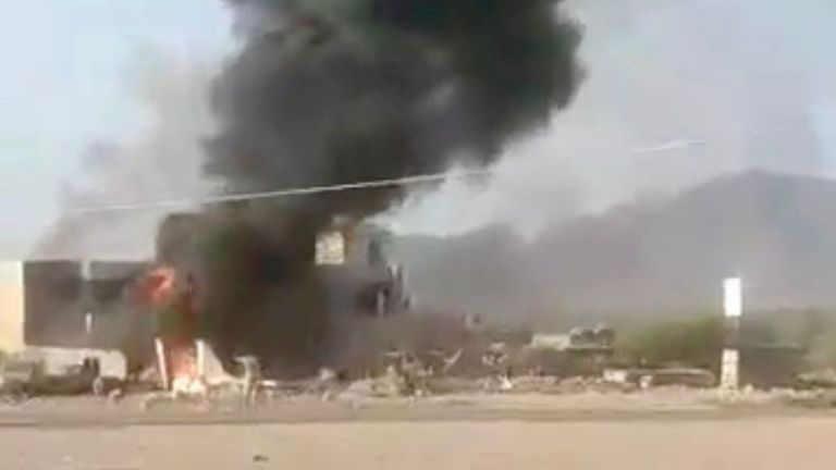 جانب من التفجير