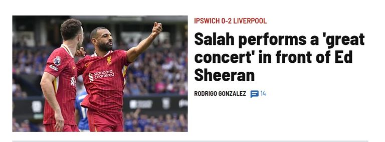 صحيفة ماركا محمد صلاح مهاجم ليفربول