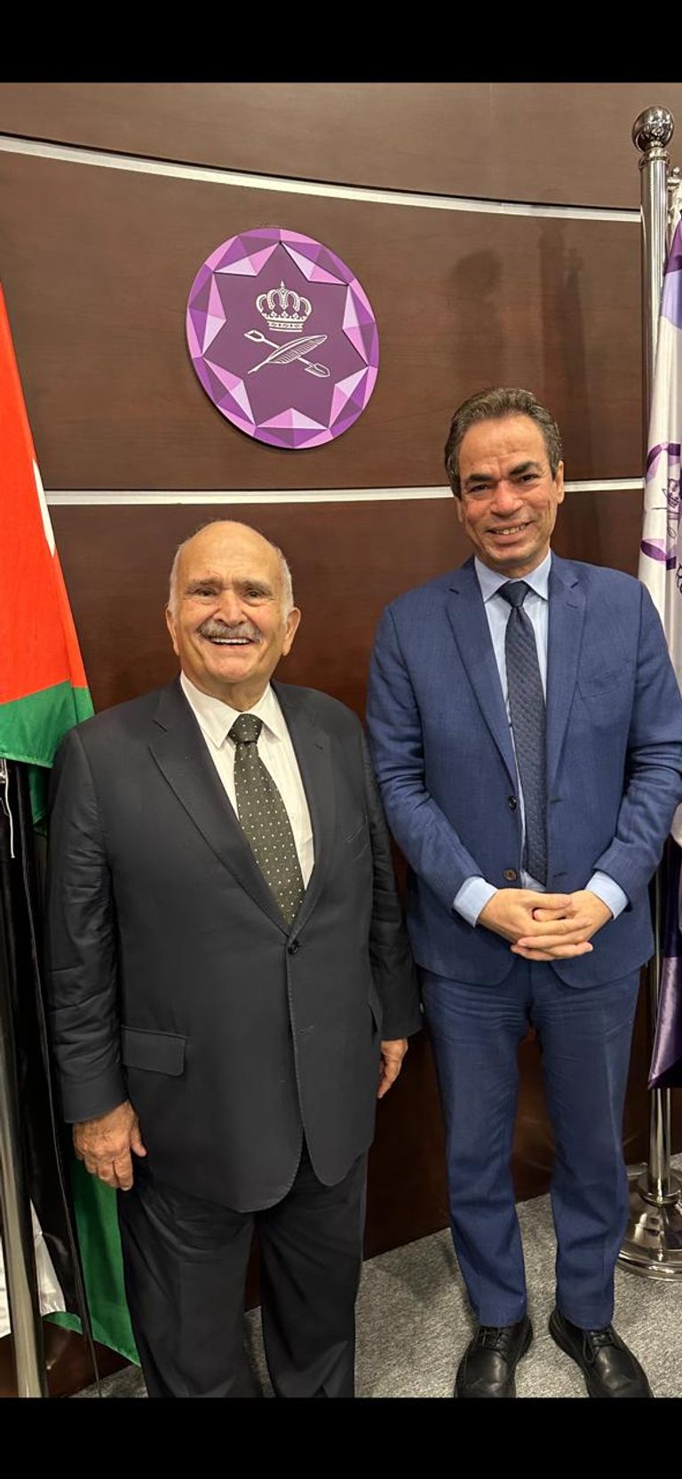 الأمير الحسن بن طلال والكاتب أحمد المسلماني