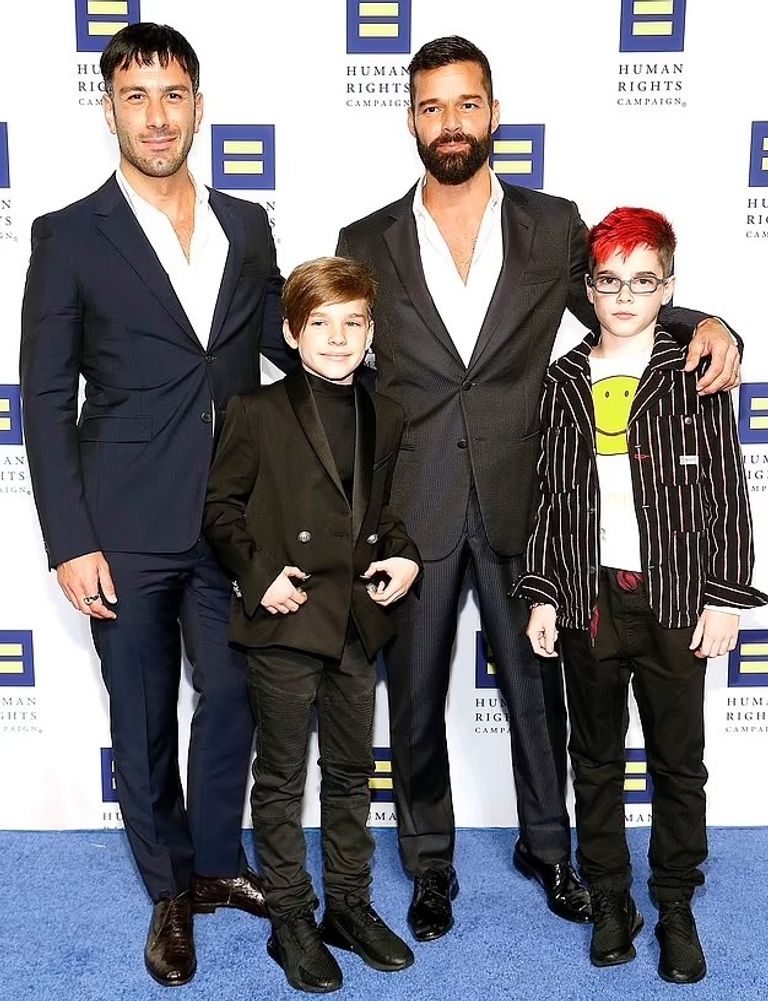 ريكي مارتن وصديقه قبل الانفصال