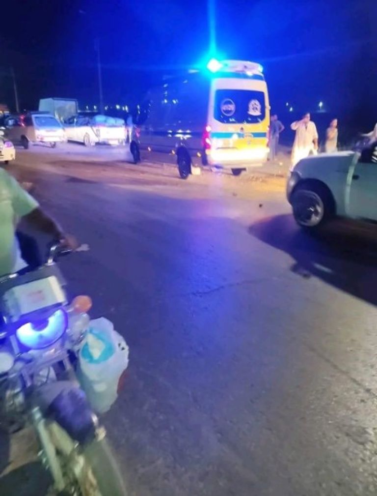 من حادث تصادم الطريق الدائري