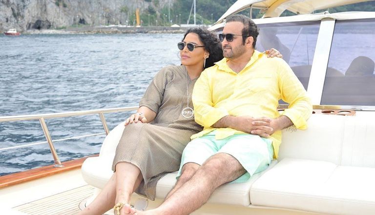 أحلام وزوجها مبارك الهاجري