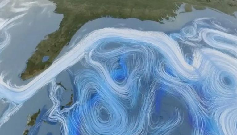 تصور التيارات في المحيط الأطلسي - ناسا