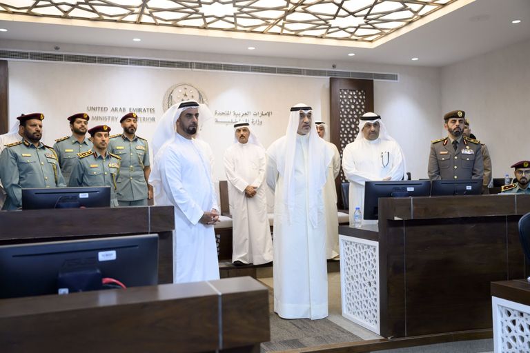 رئيس دولة الإمارات يستقبل الشيخ فهد يوسف سعود الصباح