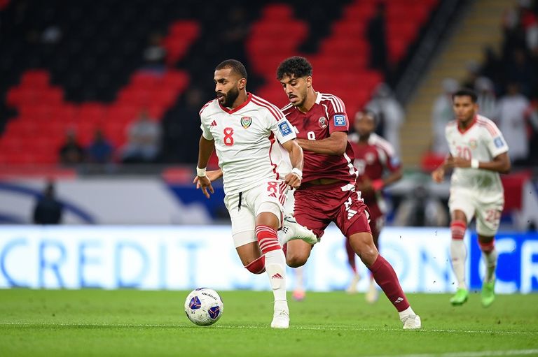 من مباراة الإمارات وقطر منتخب الإمارات