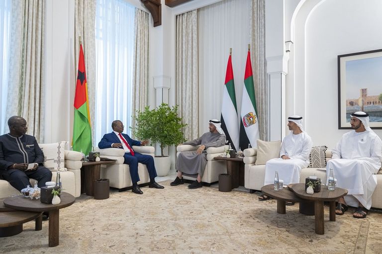 الشيخ محمد بن زايد آل نهيان ورئيس غينيا بيساو