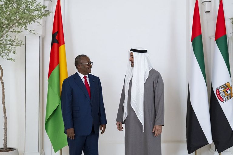 الشيخ محمد بن زايد آل نهيان ورئيس غينيا بيساو