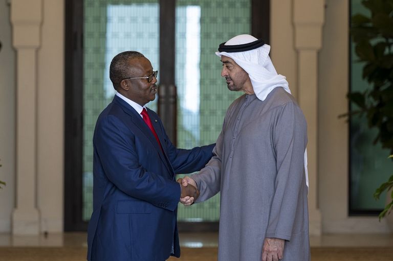 الشيخ محمد بن زايد آل نهيان ورئيس غينيا بيساو