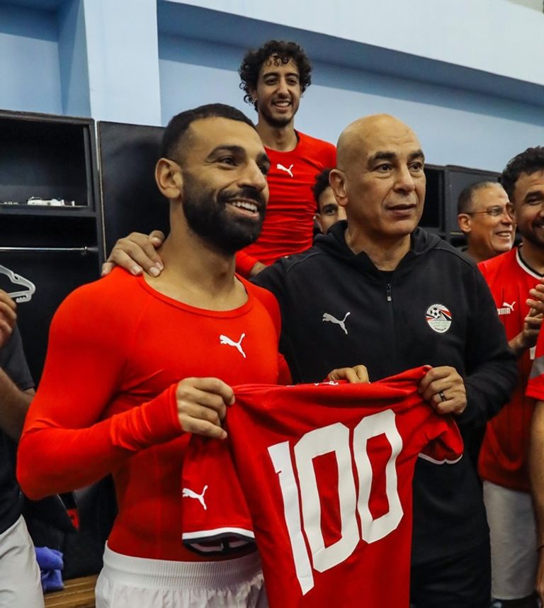 محمد صلاح يصل إلى 100 مباراة دولية محمد صلاح قائد منتخب مصر