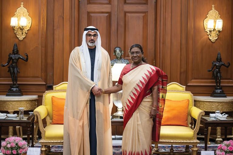 رئيس الوزراء الهندي وولي عهد أبوظبي