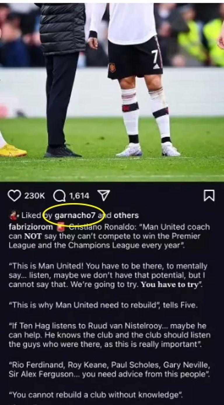 أليخاندرو غارناتشو أليخاندرو غارناتشو وكريستيانو رونالدو