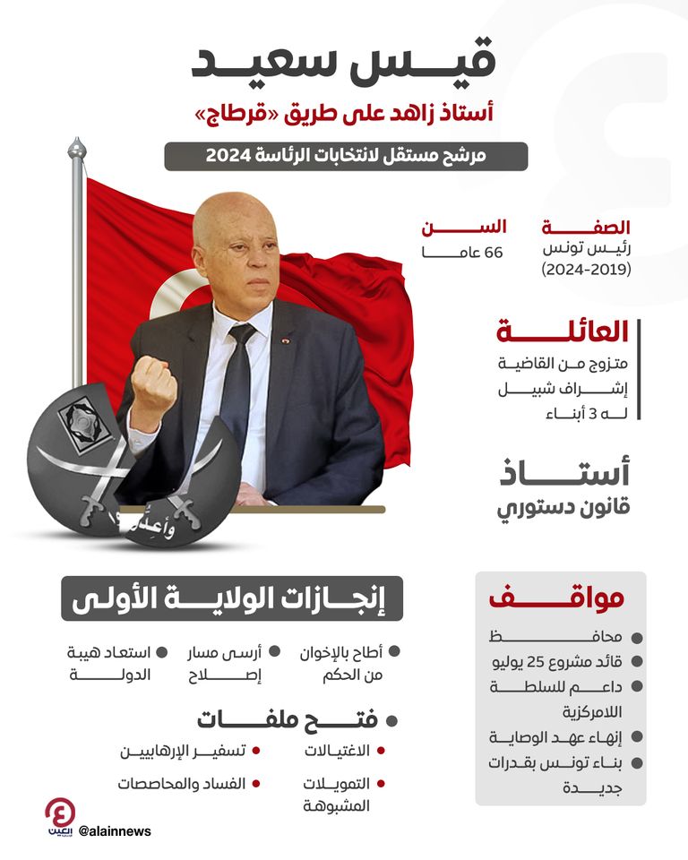 الرئيس التونسي قيس سعيد - أرشيفية