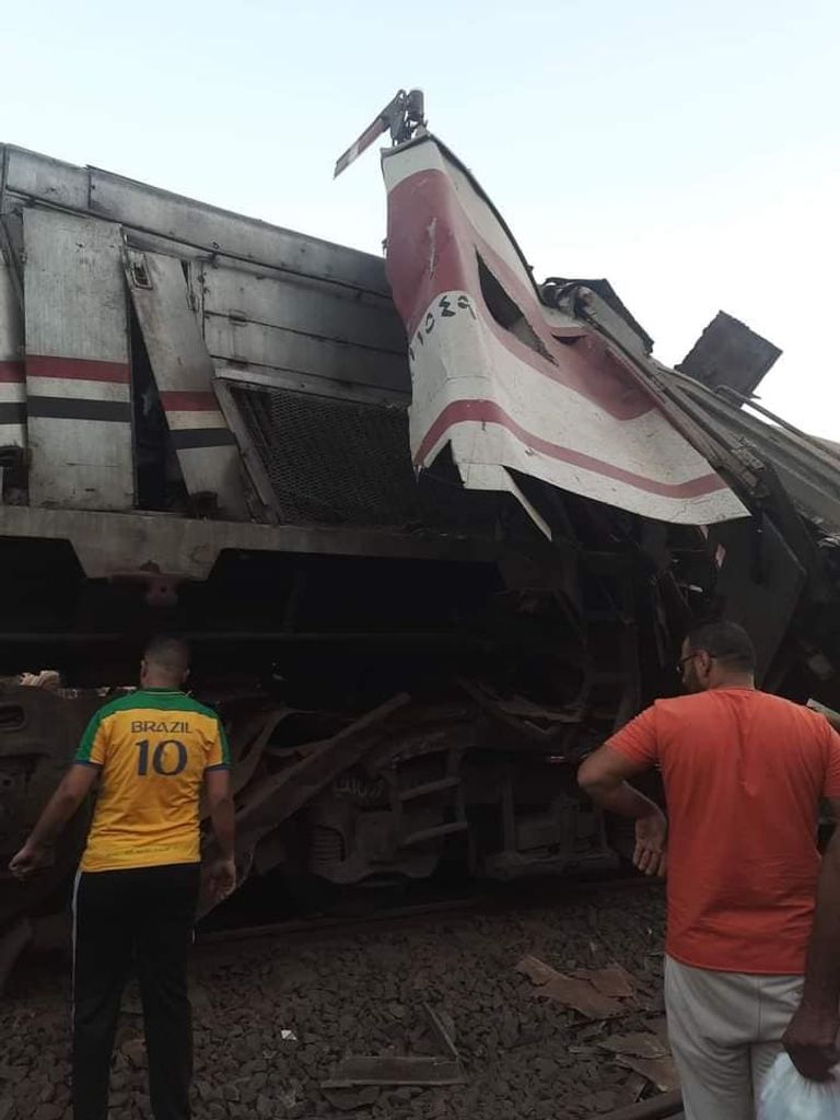 حادث قطار الزقازيق في مصر