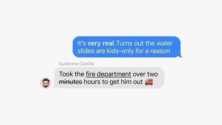 تحسينات iMessage نظام التشغيل iOS 18