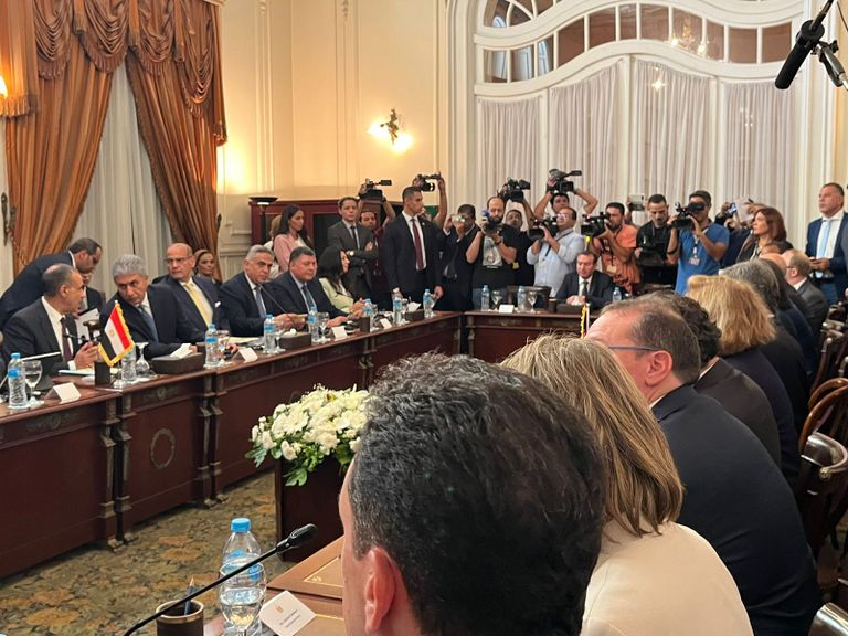 جانب من الحوار الاستراتيجي بين مصر وأمريكا