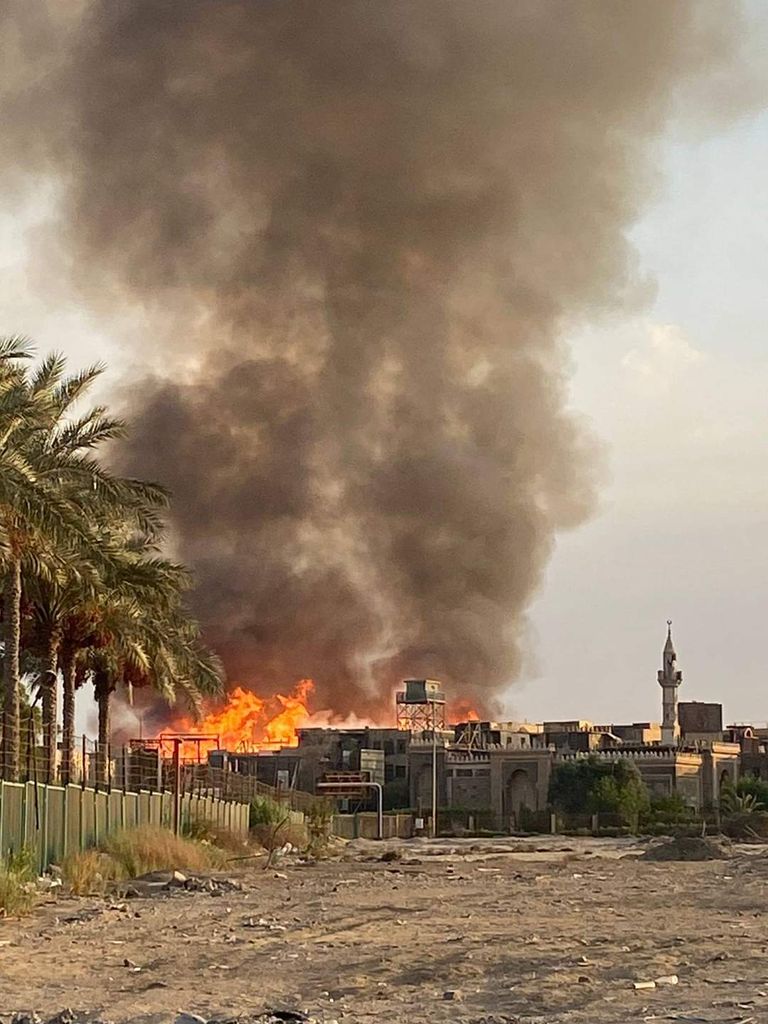 حريق مدينة الإنتاج الإعلامي بمصر