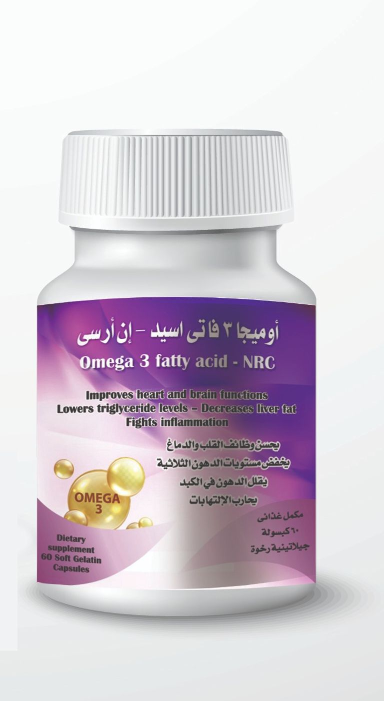 منتج (أوميجا 3 فاتي أسيد – إن آر سي) المفاعل الحيوي لإنتاج الطحالب المستخرج منها المواد الدوائية