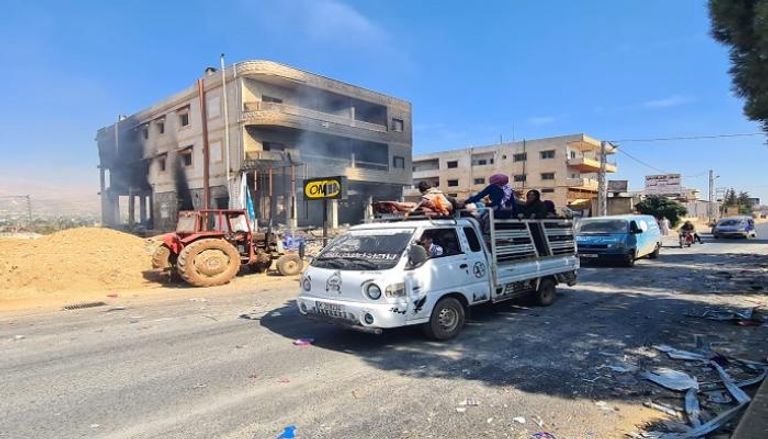 نزوح وآثار قصف في جنوب لبنان