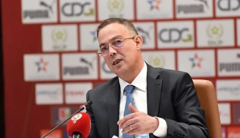 فوزي لقجع باتريس موتسيبي، رئيس الاتحاد الأفريقي لكرة القدم