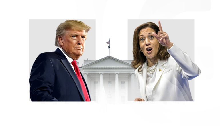 دونالد ترامب وكاملا هاريس