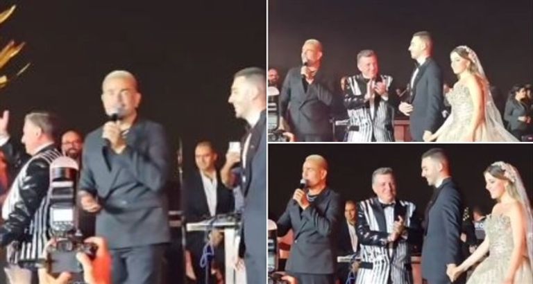 عمرو دياب في حفل زفاف ابنة رجل الأعمال باسل سماقية