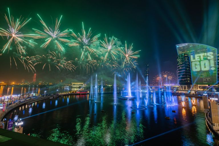 احتفالات دبي بالعام الجديد