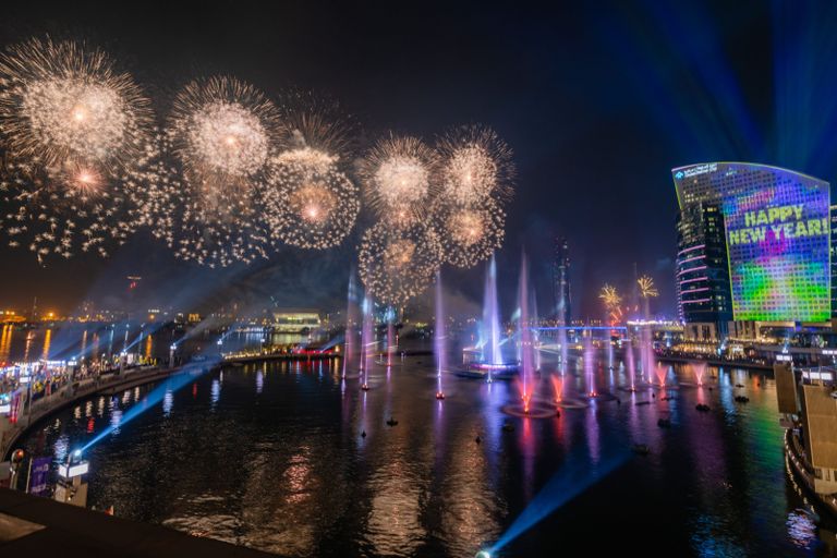 احتفالات دبي بالعام الجديد