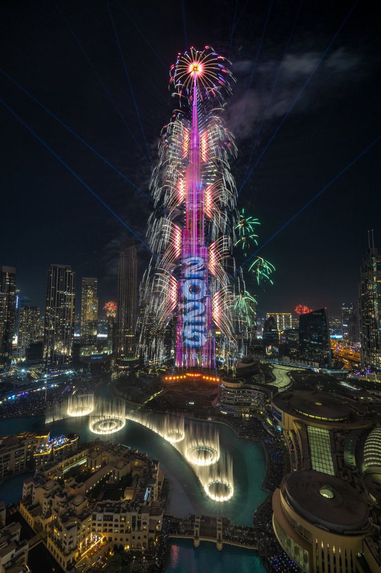 احتفالات دبي بالعام الجديد