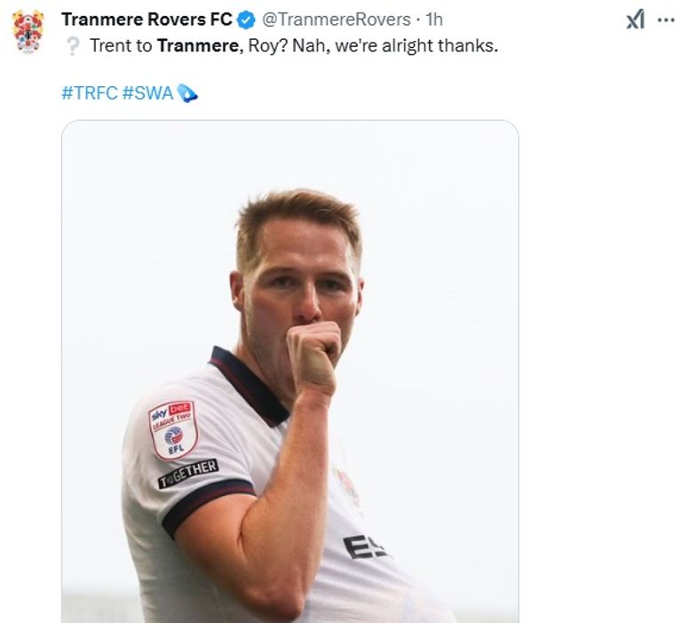 ترانمير روفرز أرني سلوت وترينت ألكسندر أرنولد