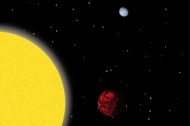 الكوكب المكتشف يتميز بقطر يبلغ حوالي 6.41 مرة من قطر الأرض