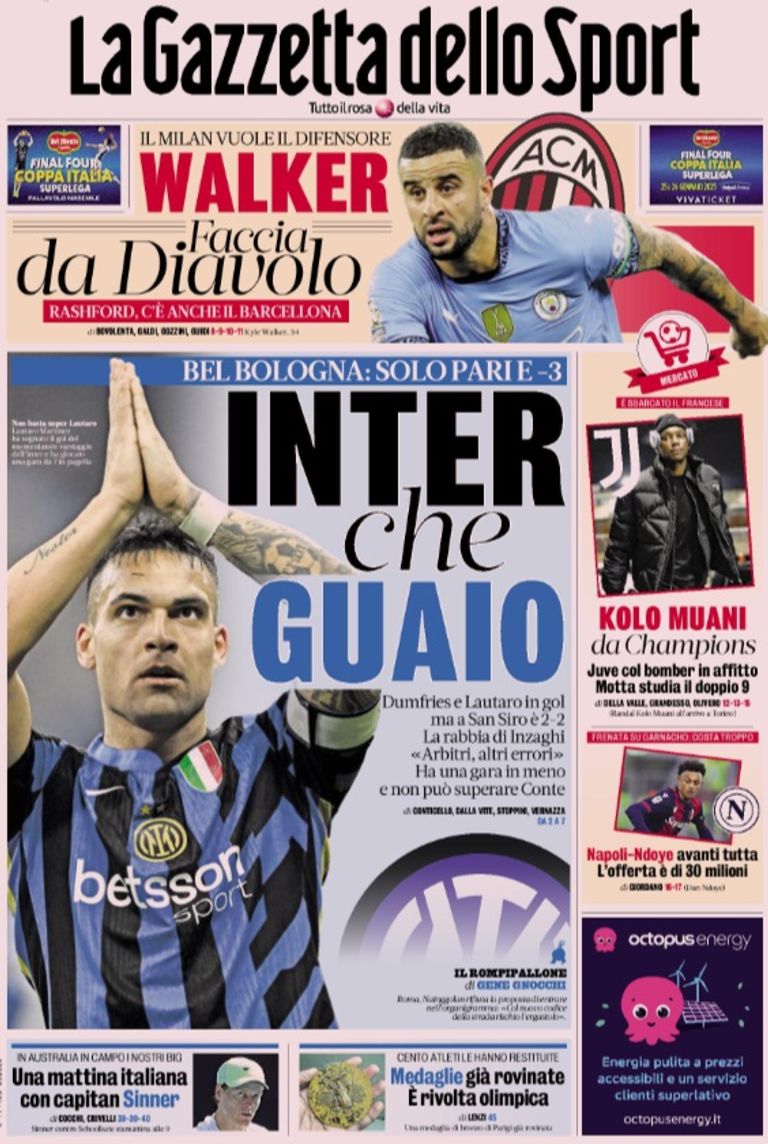 لا غازيتا ديلو سبورت كايل ووكر لاعب مانشستر سيتي