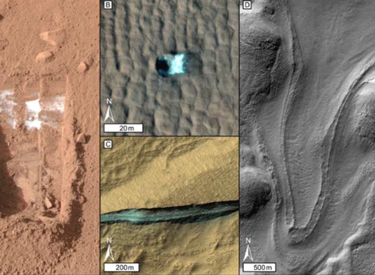 علامات التموج المكتشفة بالمريخ